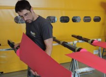 Contrôle de la peinture d'un safran de Multi50 Contrôle de la peinture d'un safran de Multi50